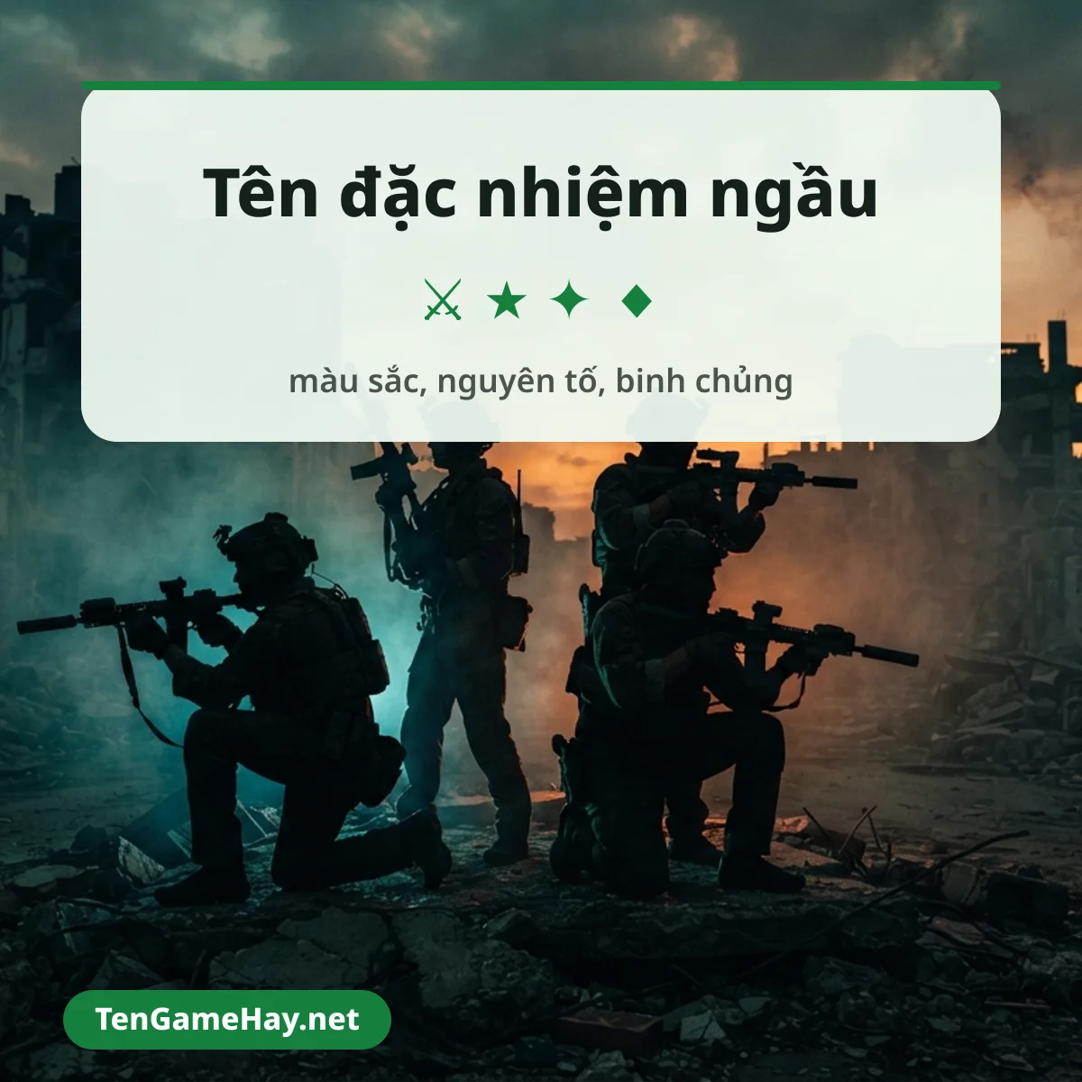 Tên Delta Force ngầu kiểu đặc nhiệm kèm giải nghĩa