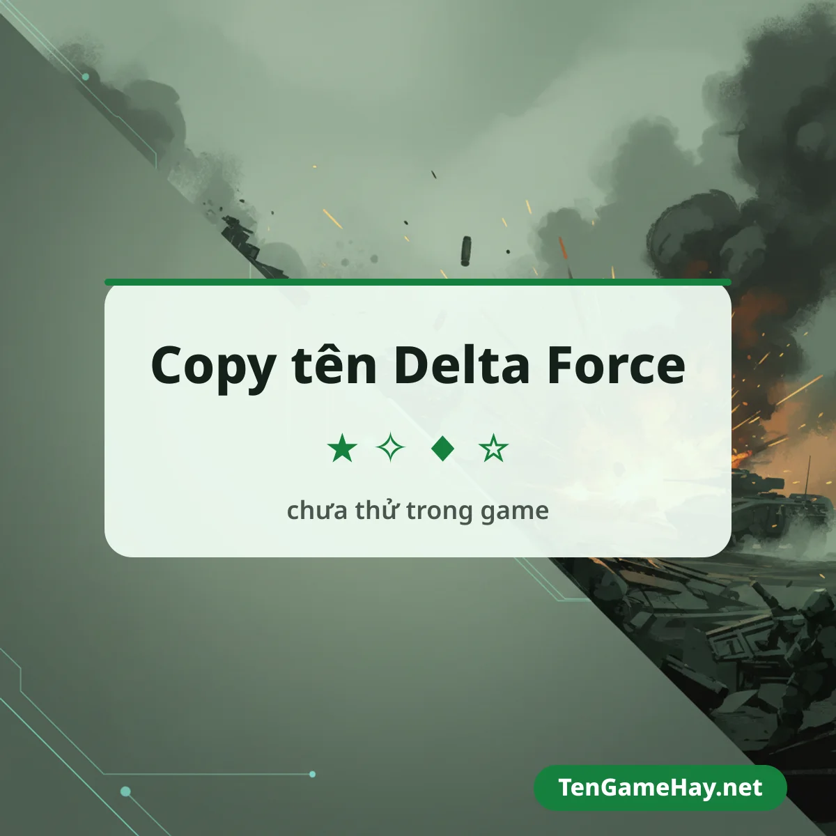 Copy tên Delta Force và dán vào ô đặt tên