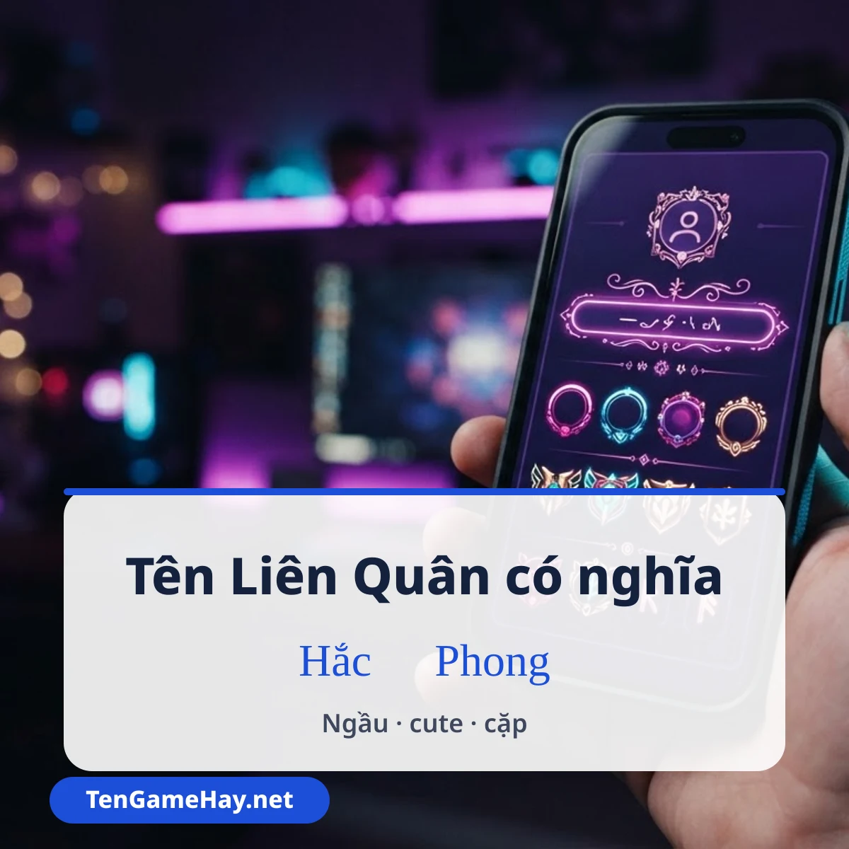 Tên Liên Quân ngầu có nghĩa với kí tự trống giữa hai từ