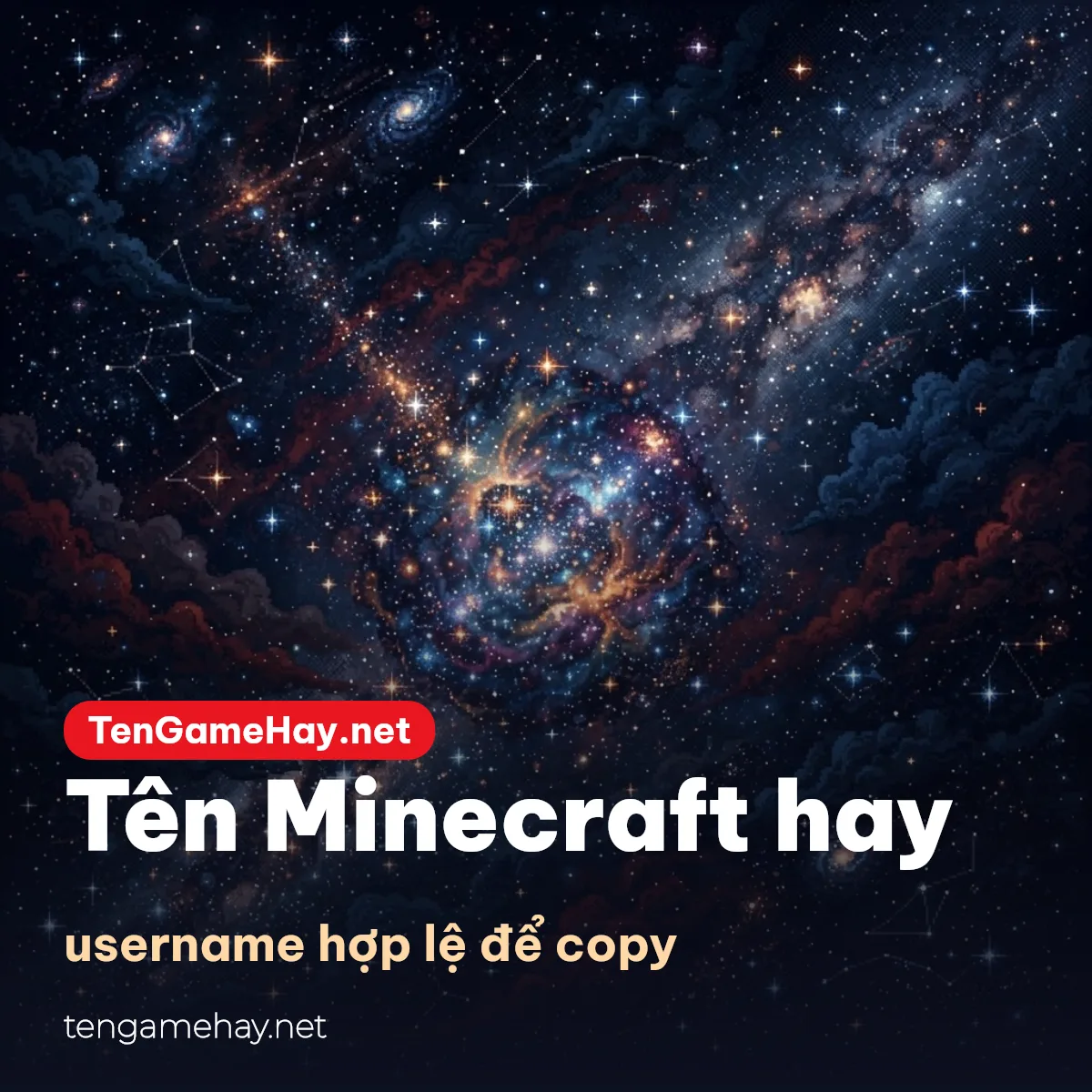 Tên Minecraft hay: username hợp lệ để copy